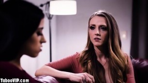 Skinny Lesbian Sits On Her Sad GFs Face To Cheer Her Up