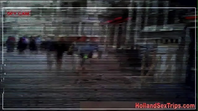 Dutch whore gets jizzed after sucking