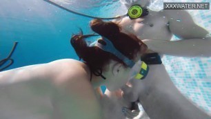 Masturbations orgasms sex and blowjobs in the swimming pool