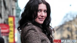 20yo Raven Haired Amateur Euroteen Desperate For Cock Takes Dude Off Streets Home For Deep Anal Pounding And Deepthroat BJ