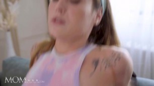 MOMxxx Porn addict caught masturbating by athletic Latvian MILF intimate blowjob hardcore cowgirl and doggystyle creampie Porn Videos