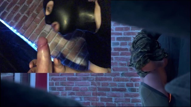 Recording curious military stud at gloryhole Porn Videos