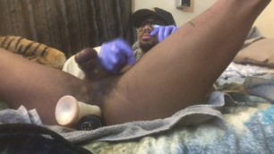 Using my boyfriends cum as lube to fuck myself. Porn Videos