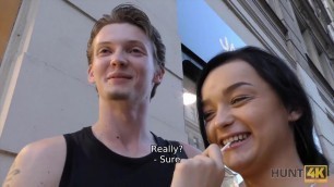 HUNT4K Need for money motivates sweetheart to have an affair with stranger Porn Videos